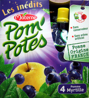 Pom'Potes pomme myrtille Materne - Prodotto - fr