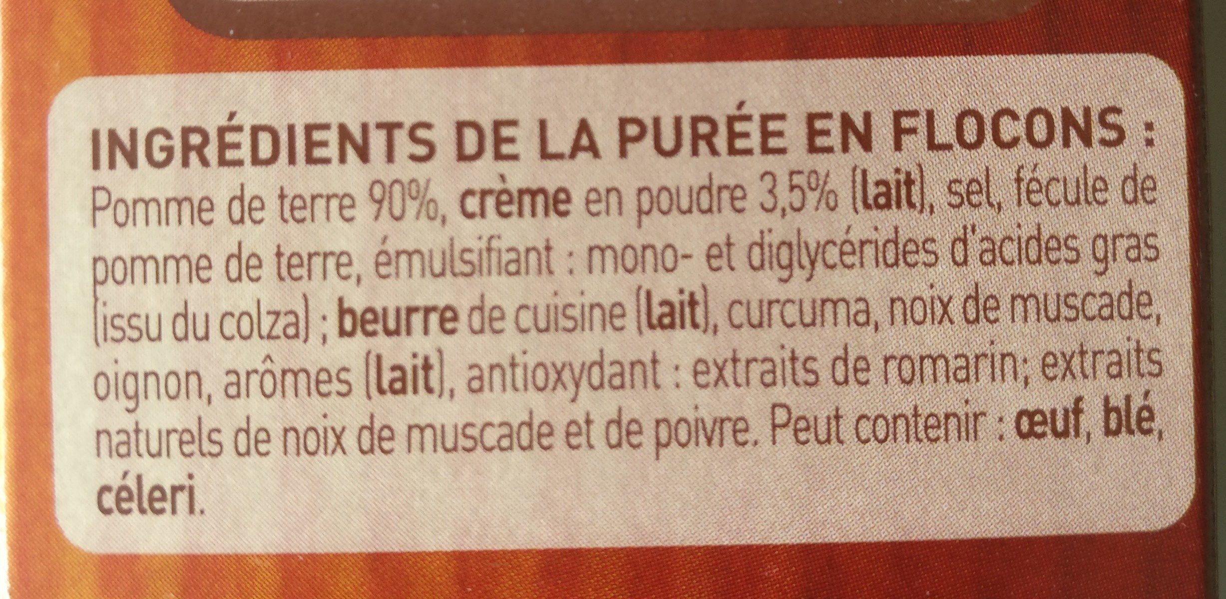 MOUSLINE Purée Crème Muscade 500g (4x125g) - Ingredienti - fr