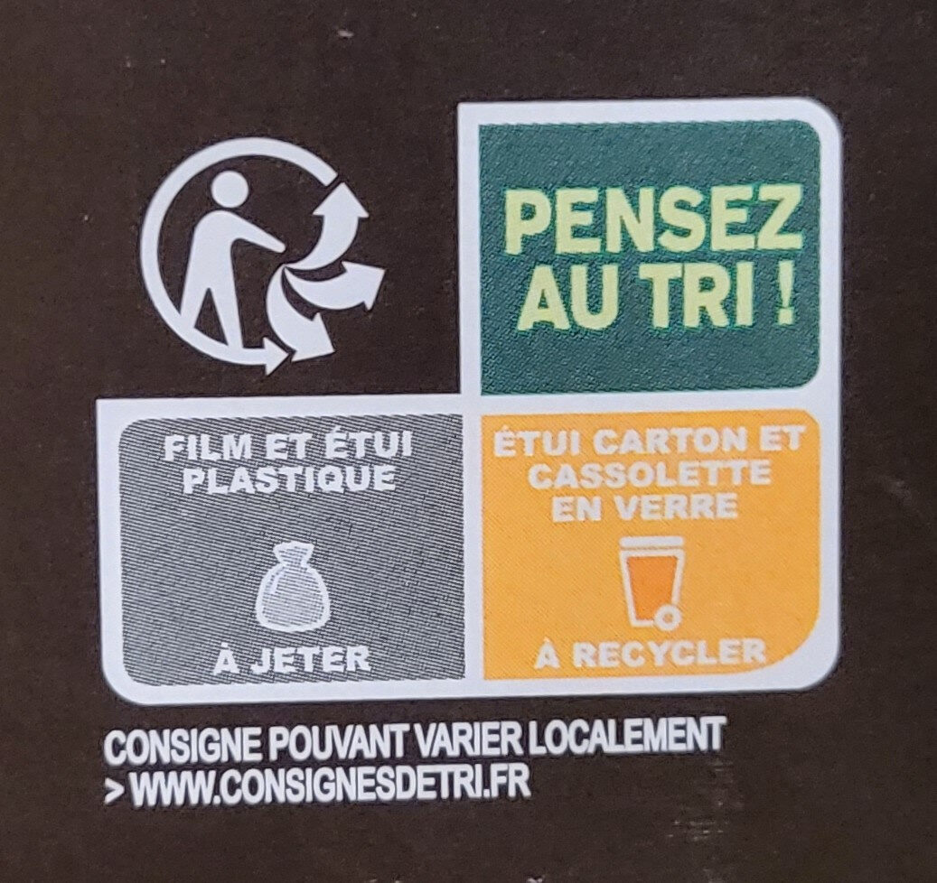 Les noix de ST-Jacques et ses poireaux et champignons - Istruzioni per il riciclaggio e/o informazioni sull'imballaggio - fr