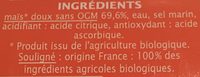 Maïs doux - Ingredienti - fr