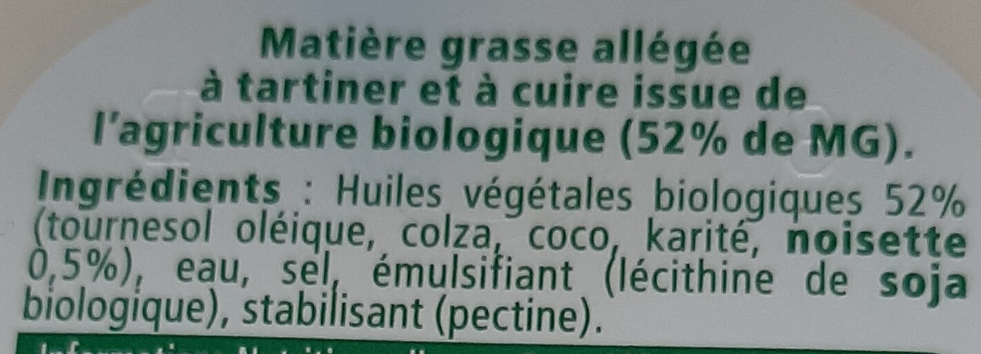 St Hubert Doux Bio 100 % végétal - Ingredienti - fr