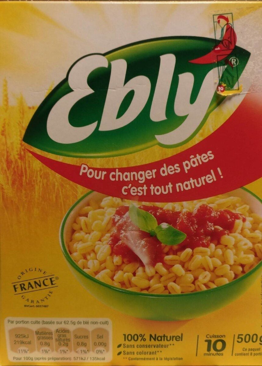 Blé tendre cuisson 10 min Ebly 500 g - Prodotto - fr
