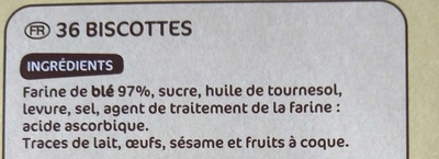 Biscottes x 36 - Ingredienti - fr