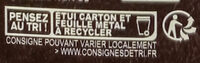 Noir Pérou 85% notes fruitées - Istruzioni per il riciclaggio e/o informazioni sull'imballaggio - fr