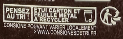 Noir Pérou 85% notes fruitées - Istruzioni per il riciclaggio e/o informazioni sull'imballaggio - fr