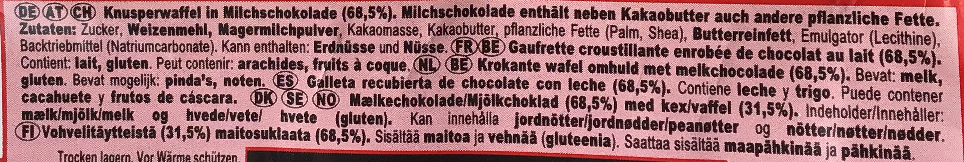 KitKat Chunky - Ingredienti - de