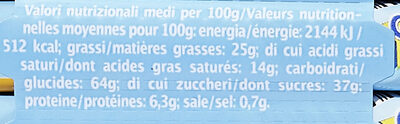 Qlou biscuit choco - Valori nutrizionali - fr