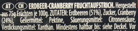 Erdbeer-Cranberry Fruchtaufstrich - Ingredienti - de