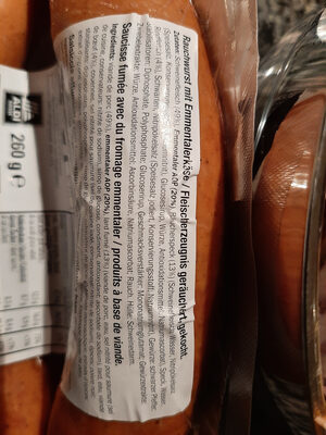 Rauchwurst mit Emmentalerkäse - Ingredienti