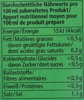 Gemüse Bouillon - Valori nutrizionali - de