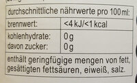 Fritz-kola sans sucre - Valori nutrizionali - fr