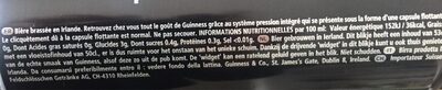 Guinness - Valori nutrizionali - fr