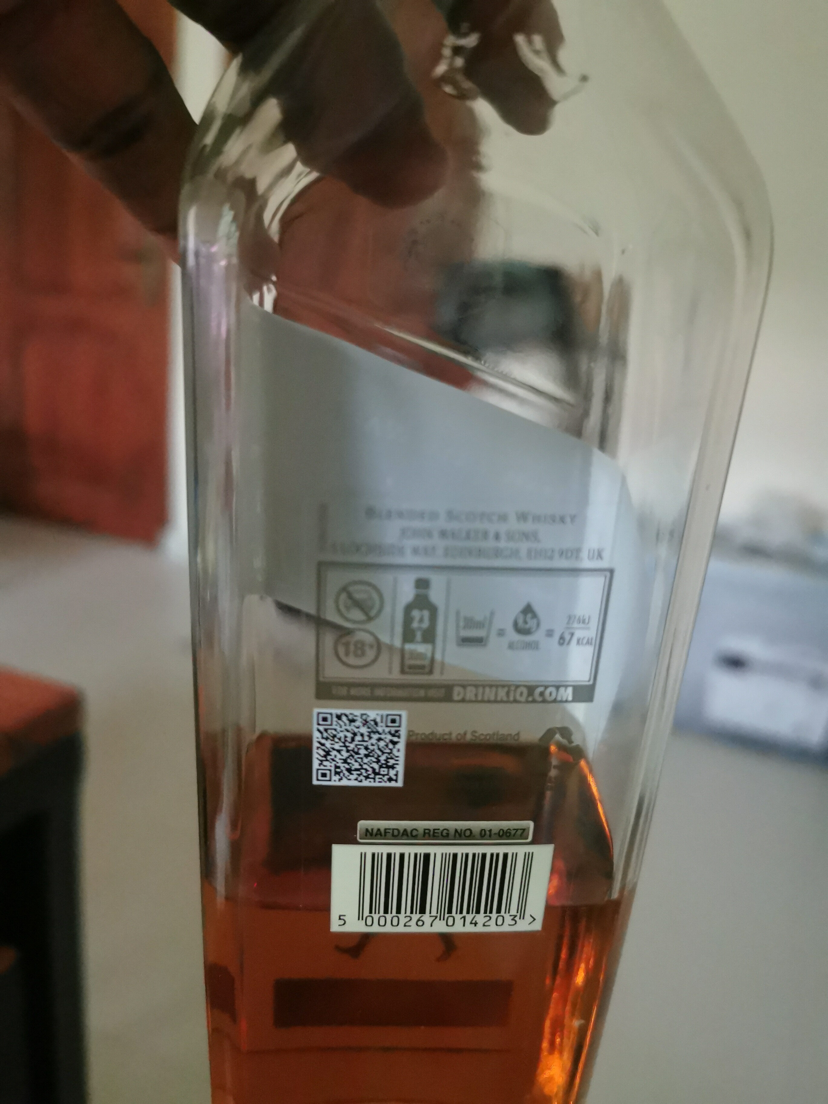 Johnnie Walker Red Label Scotch Whisky - Valori nutrizionali - fr