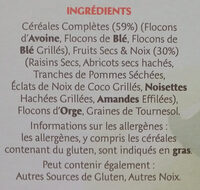 Special Muesli 30% fruits & noix - Ingredienti - fr