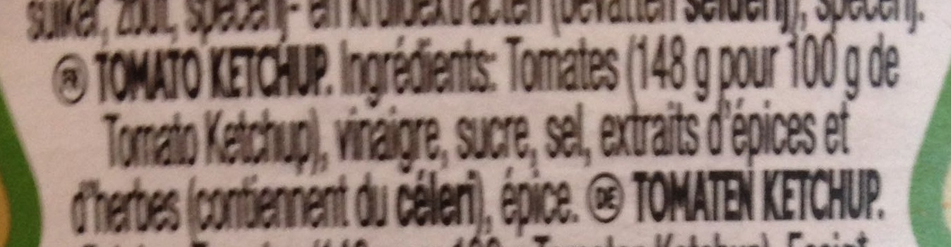 Tomato ketchup - Ingredienti - fr