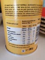 Chips Pringles Sweet Paprika - Valori nutrizionali - fr