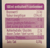 High protein Milk drink 0.1% - Valori nutrizionali - fr