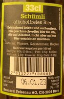 Bière sans alcool - Valori nutrizionali - fr