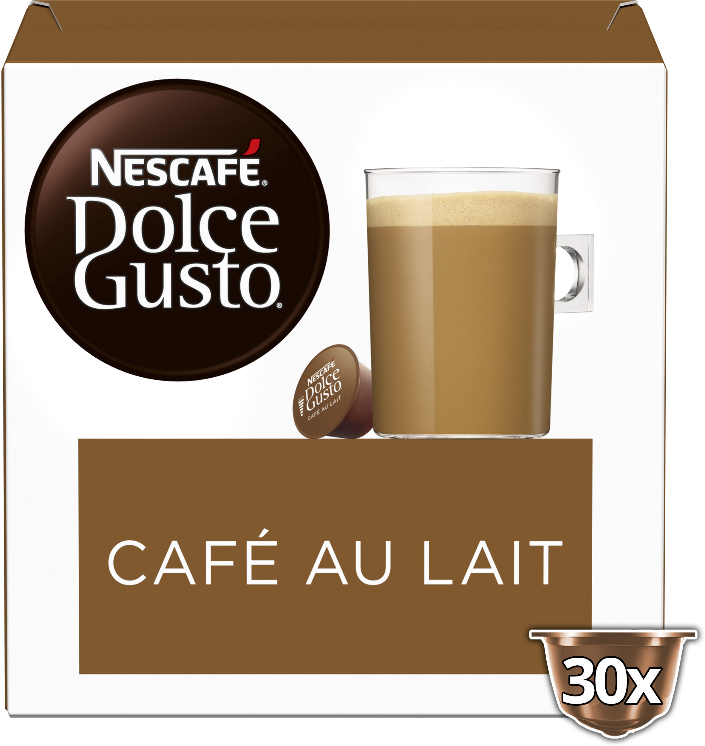 Capsules NESCAFE Dolce Gusto Café Au Lait 30 Capsules - Prodotto - fr