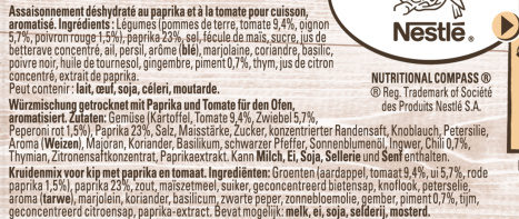 MAGGI Papillotes Poulet Paprika et Tomate - Ingredienti - fr
