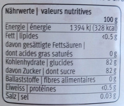Schweizer Waldhonig - Valori nutrizionali - de
