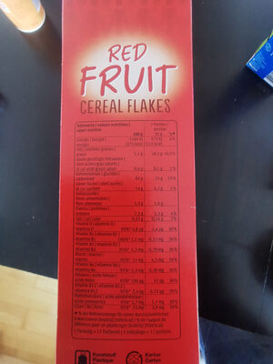 Red Fruit Cereal Flakes - Valori nutrizionali