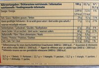Chocolat au lait suisse - Valori nutrizionali - fr