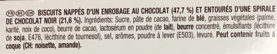 King Choco - Biscuits nappés d'un enrobage au chocolat - Ingredienti