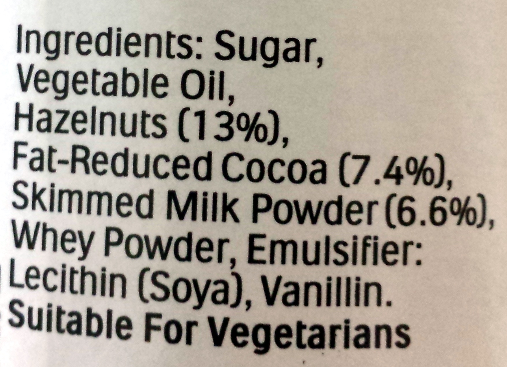 Nutella Hazelnut Spread With Cocoa - Ingredienti - en
