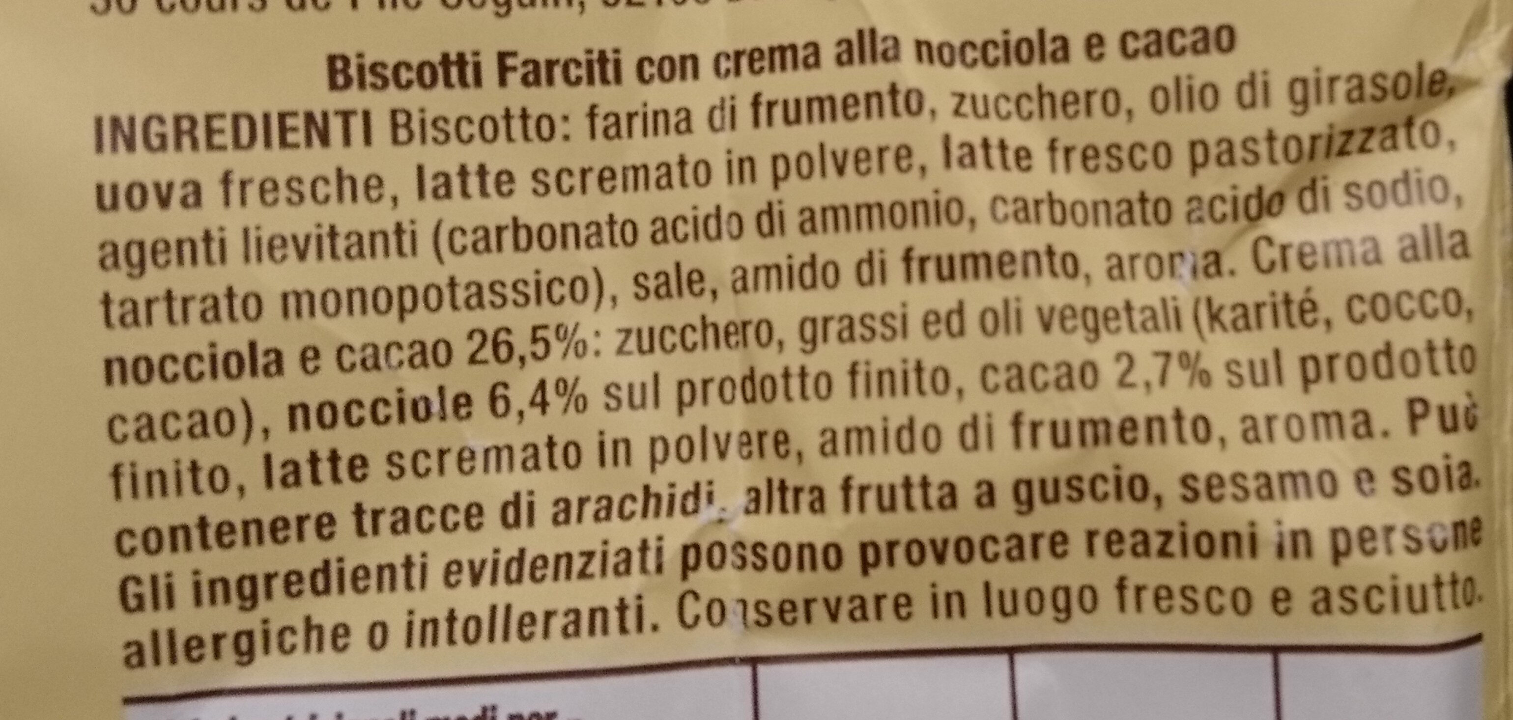 Baiocchi - Ingredienti - it