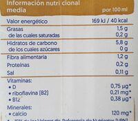 Alpro, avena sin azúcar - Valori nutrizionali - es